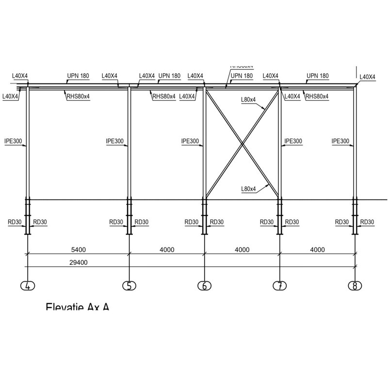 Vand hala metalica noua, 18M x 12M, 11 tone, 1.8 euro/ kg, cu proiect